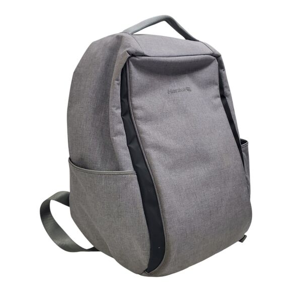 HANKE Backpack Gray Utility Multipurpose Organizer Laptop Travel Bag Zip Pockets - Picture 1 of 10